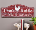 MDF Rooster & Sentiment Design Wall Plaque