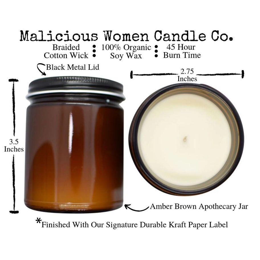 Malicious Women Candle Co - Basic Bitch Acceptance-Infused with Pumpkin Spice Everything