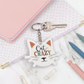 Cat Crazy Keychain