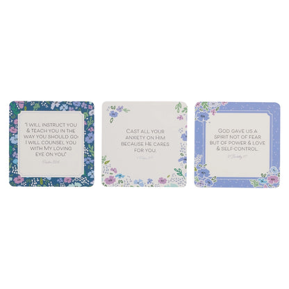 101 Bible Verses For Teachers Purple Scripture Cards in a Tin
