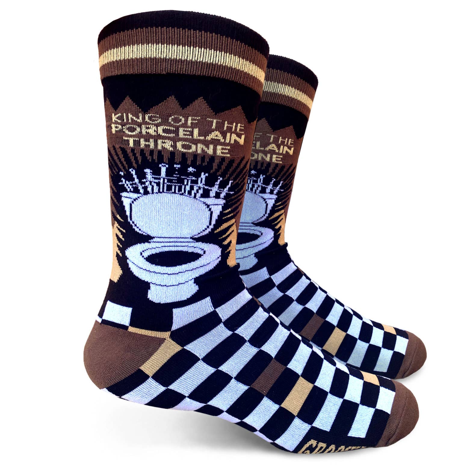 King Of The Porcelain Throne Mens Crew Socks