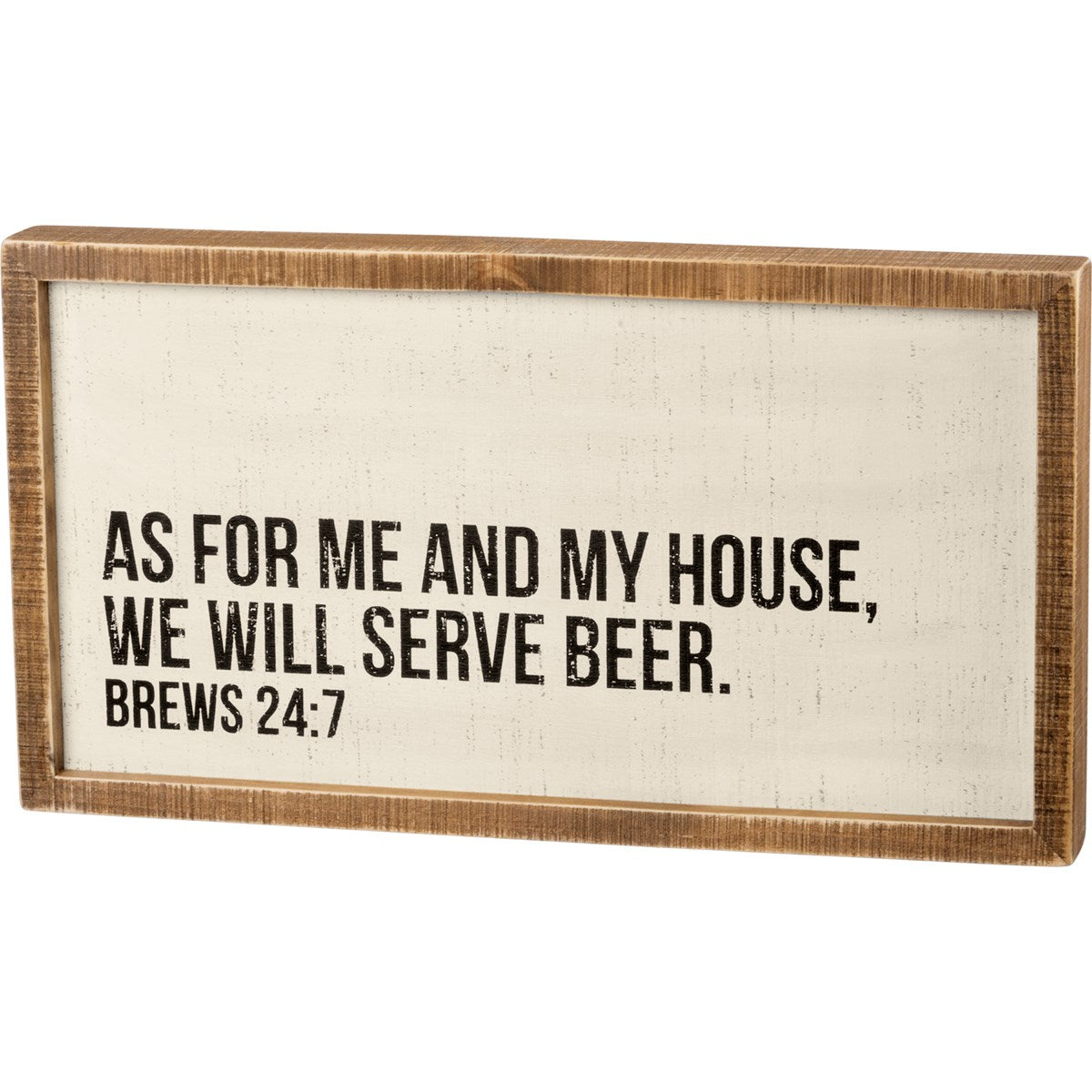 We Will Serve Beer Inset Box Sign