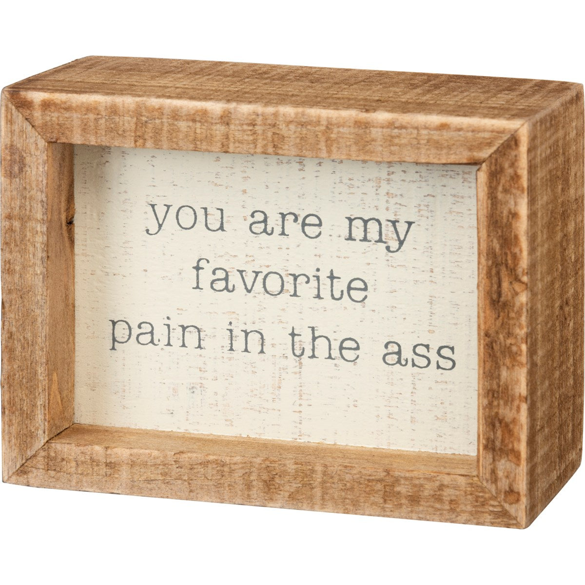 You Are My Favorite Pain in the A** Inset Box Sign Primitives by Kathy