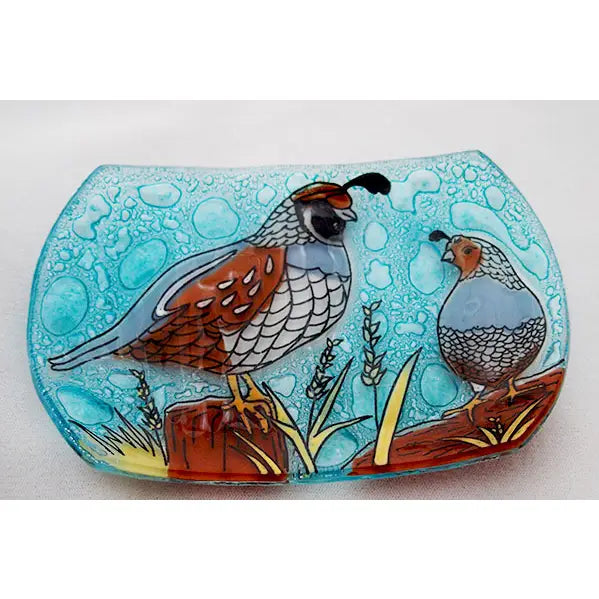 Quail Glass Dish