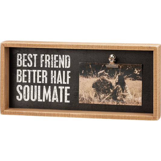 Best Friend Better Half Soulmate Primitives by Kathy Box Sign
