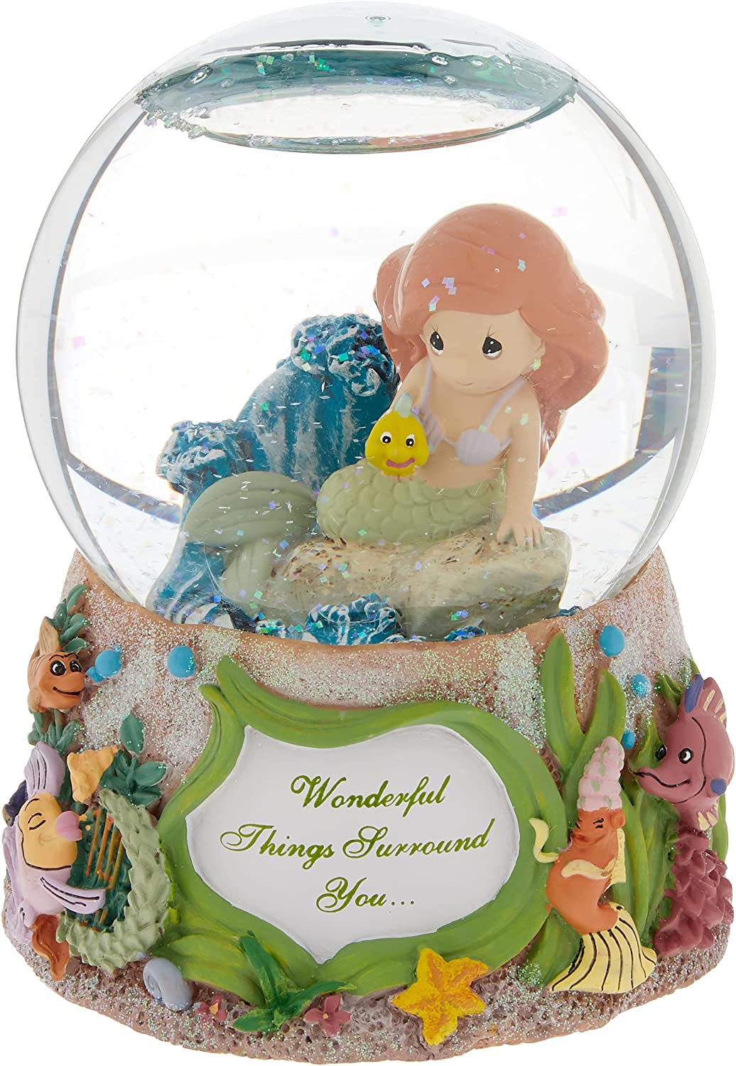 Precious Moments Waterball Musical Ariel Wonderful Things Surround You
