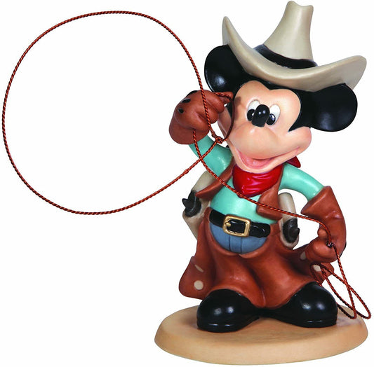 Precious Moments Cowboy Mickey Mouse Figurine