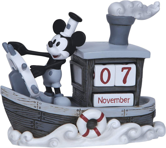 Steamboat Mickey Mouse Disney Precious Moments Perpetual Calendar