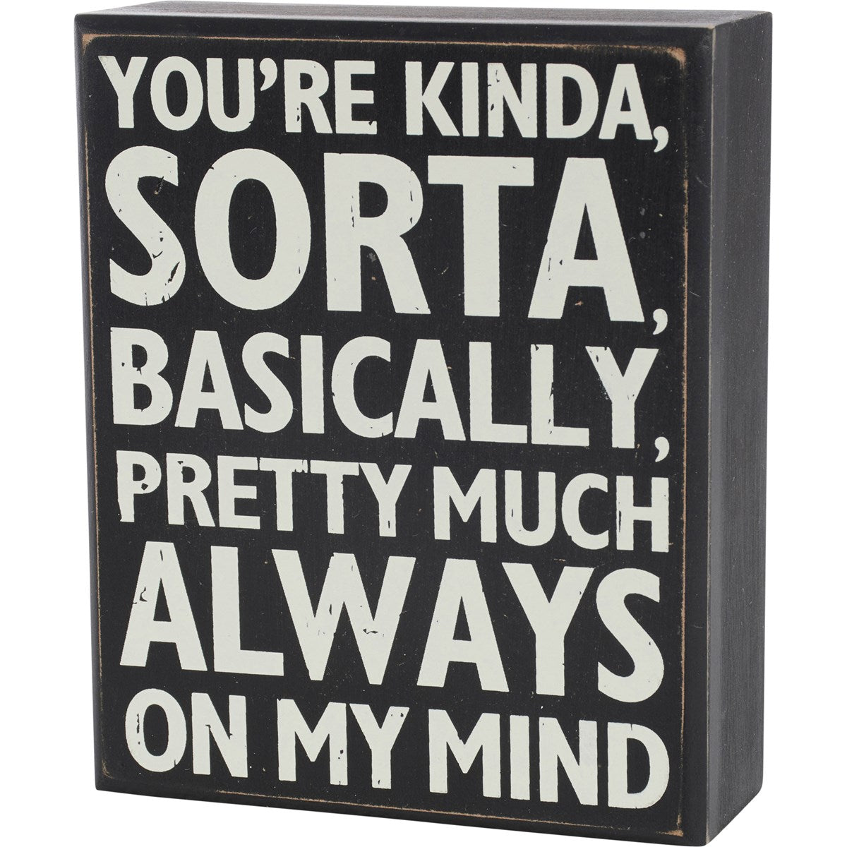 Love You More Box Sign Candle Set Primitives by Kathy