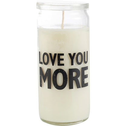 Love You More Box Sign Candle Set Primitives by Kathy