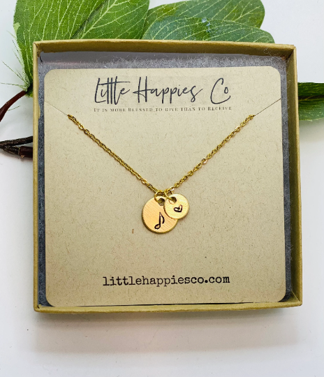 Gold Music Note Necklace