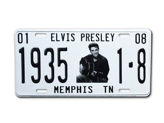 Elvis Presley Commemorative License Plate