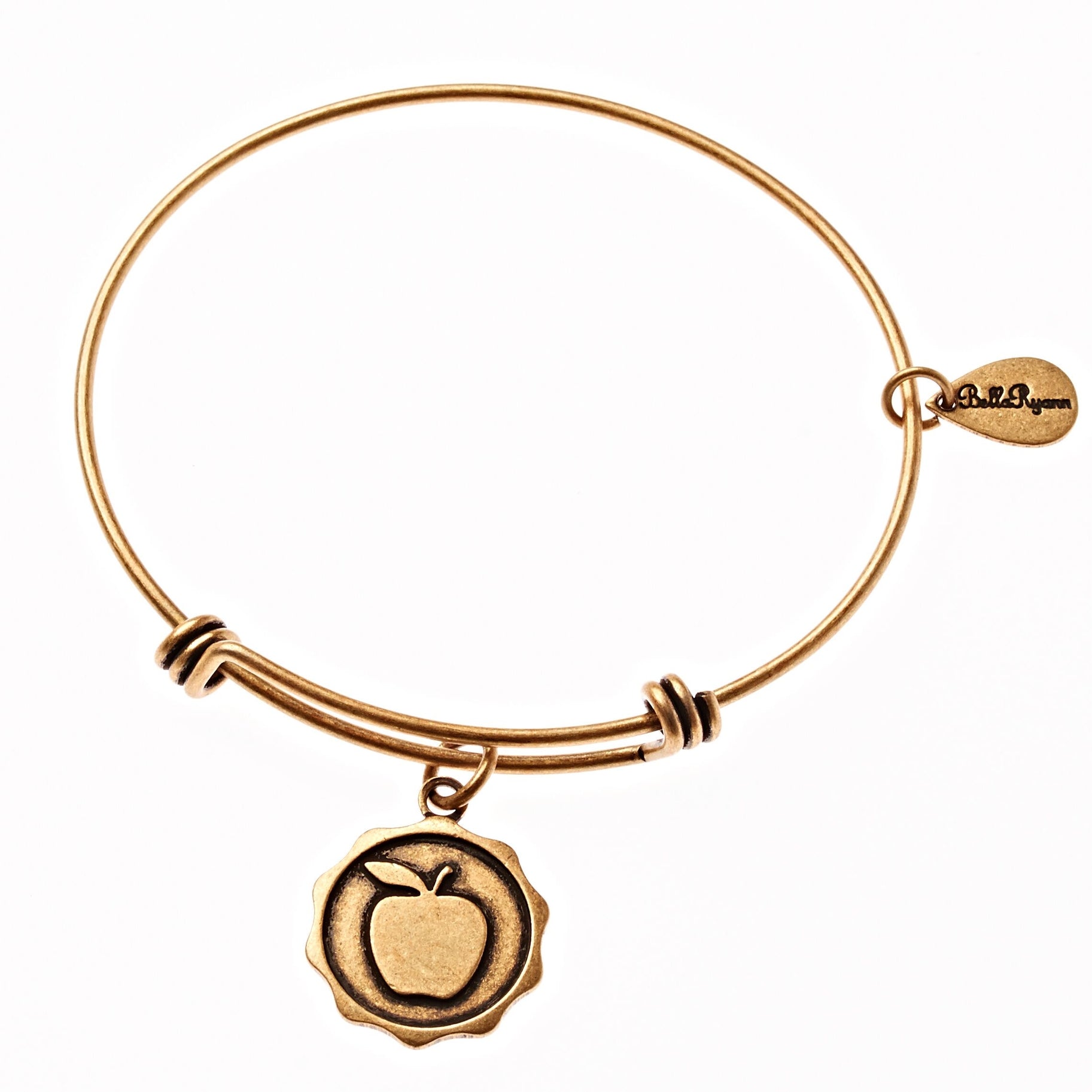 Apple Expandable Bangle Charm Bracelet