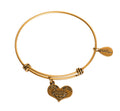 Cousins Gold Expandable Bangle Charm Bracelet