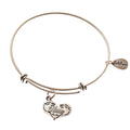 Nana Silver Bangle Expandable Charm Bracelet