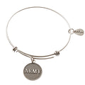 Army Expandable Bangle Charm Bracelet