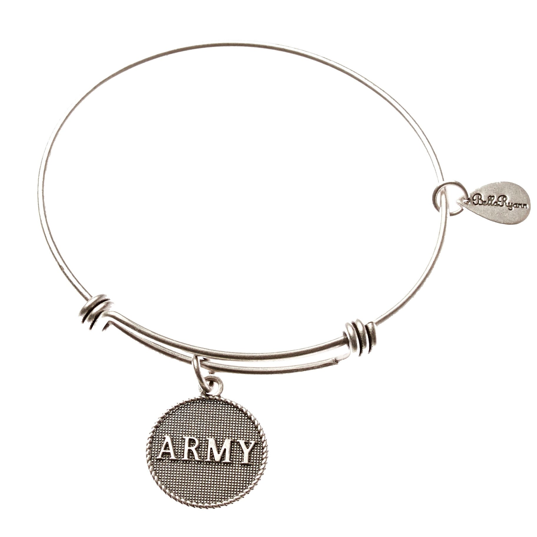Army Expandable Bangle Charm Bracelet