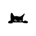 Juju and Moxie Co. - Sneaky Kitty Clear Vinyl Sticker