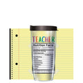 Teacher Facts Tumbler w/ Black Lid