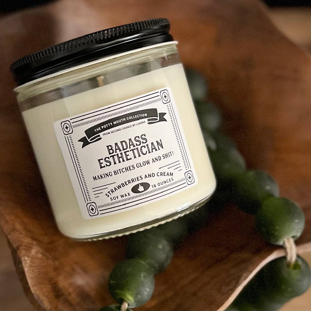 Badass Esthetician Potty Mouth Candle