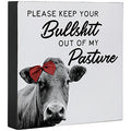 Bullshit Pasture Square Sitter