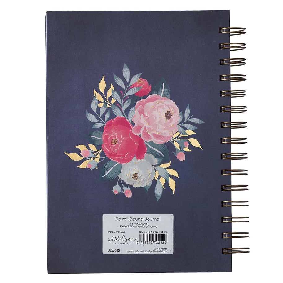 Teachers Who Love To Teach Navy Large Wirebound Journal