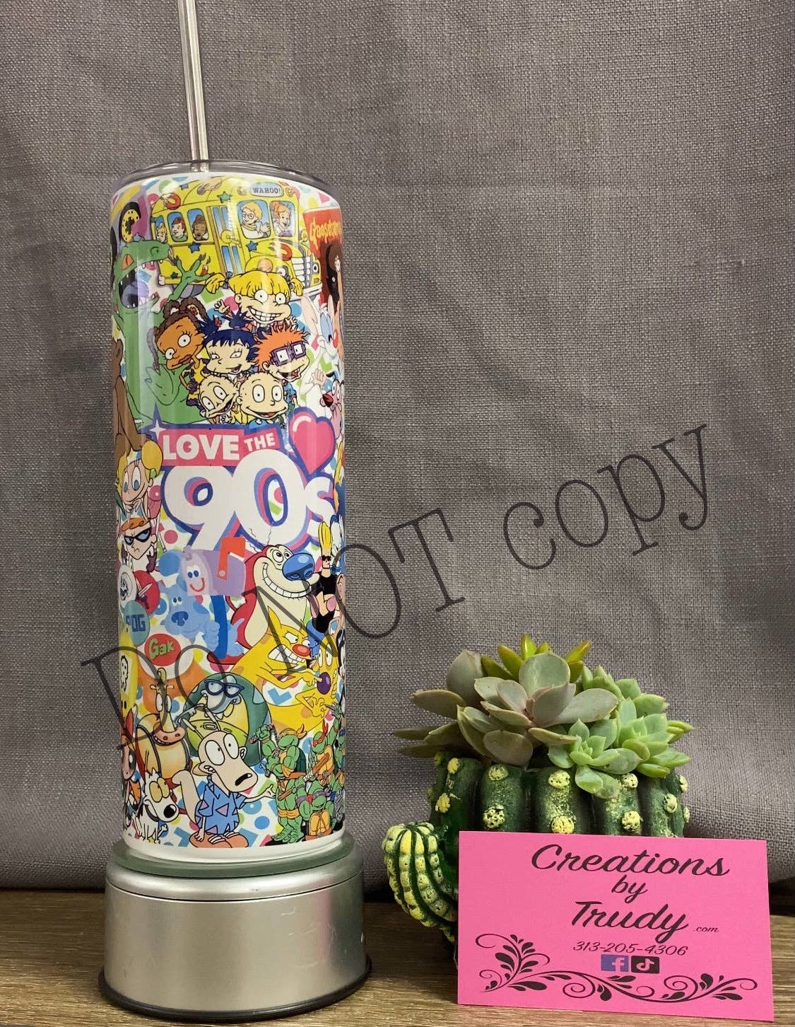 I Love the 90s Characters Tumbler