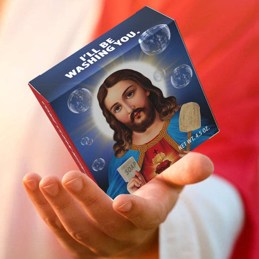 Totally Cheesy - Jesus Is Washing You Soap Funny Novelty Gift