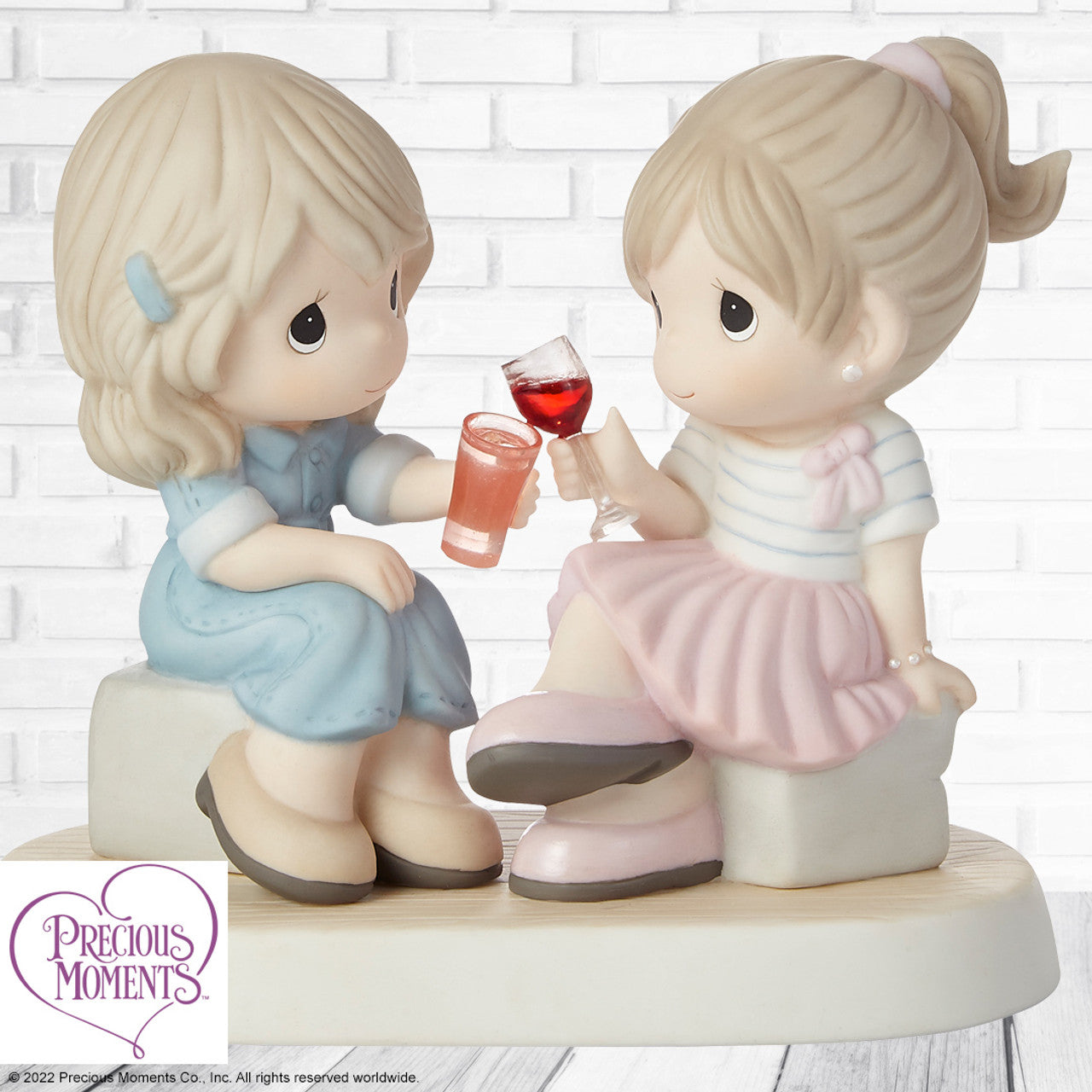 Precious Moments Here's To a Lifetime of Friendship Figurine