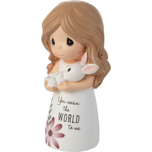 You Mean the World To Me Mini Precious Moments w/Bunny Figurine