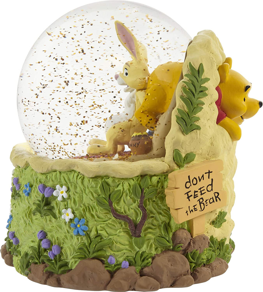 Don't Feed the Bear Disney Precious Moments Snow/Waterglobe Musical