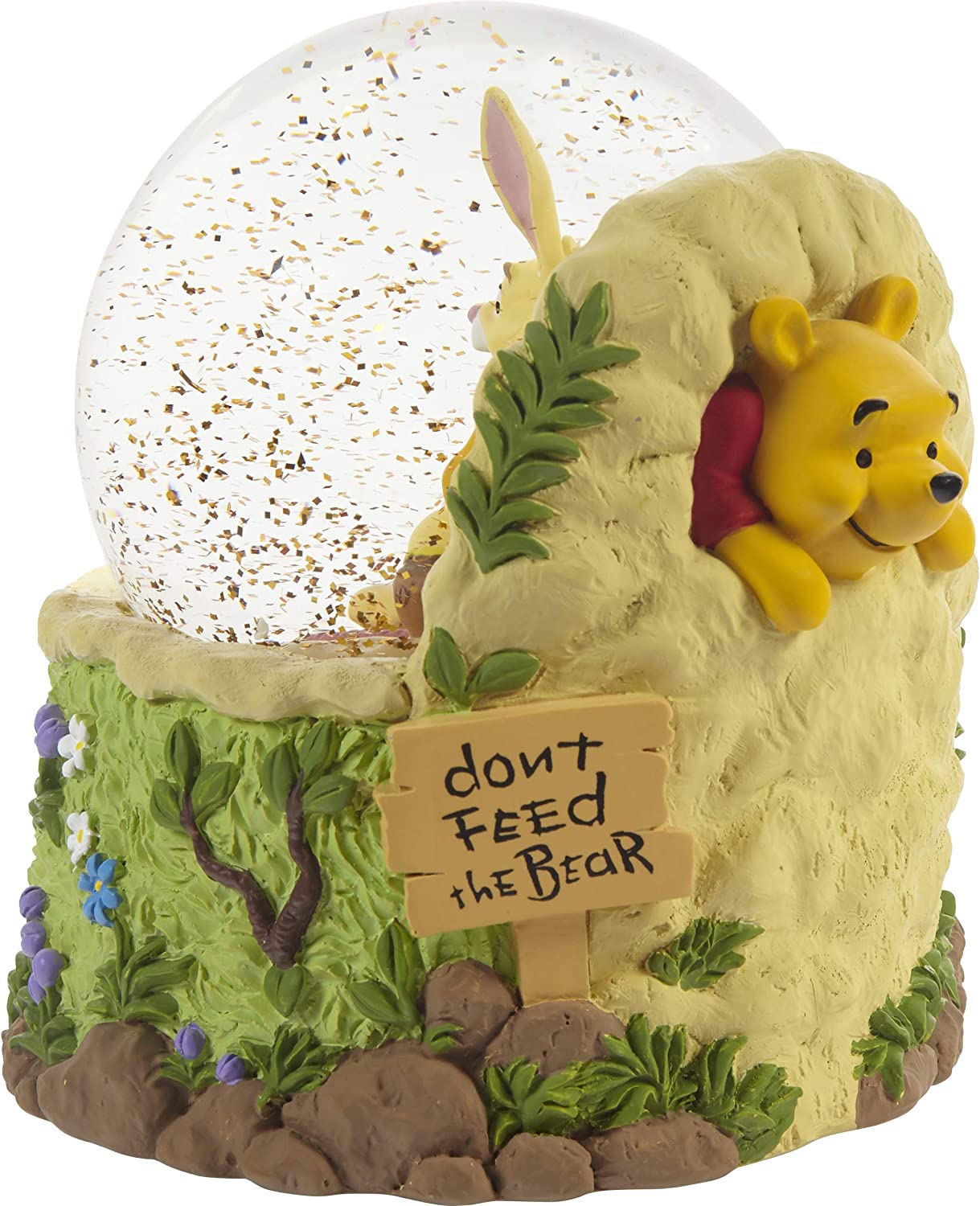 Don't Feed the Bear Disney Precious Moments Snow/Waterglobe Musical