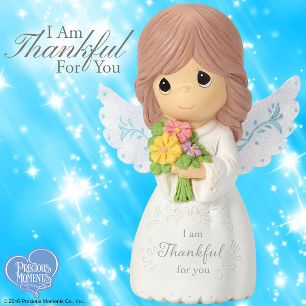 I Am Thankful For You Mini Angel Precious Moments Figurine