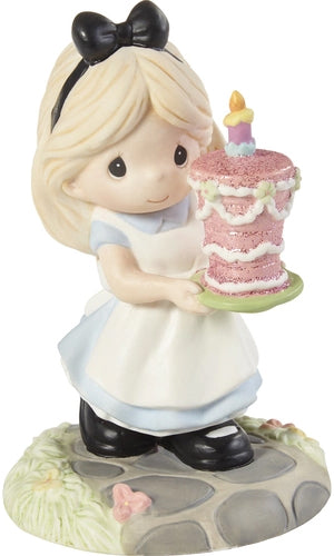Precious Moments "Wishing You A Happy Un-Birthday" Disney Alice In Wonderland Figurine