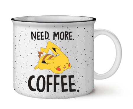 Pokemon Pikachu Need More Coffee Camper Mug