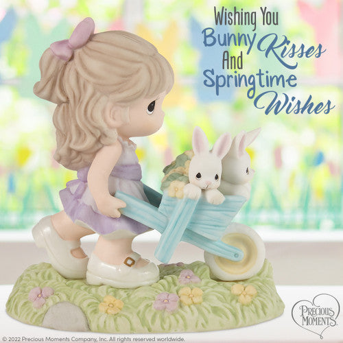 Wishing You Bunny Kisses and Springtime Wishes Precious Moments Figurine
