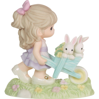 Wishing You Bunny Kisses and Springtime Wishes Precious Moments Figurine