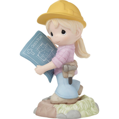 Trust In God's Plan Blonde Precious Moments Figurine