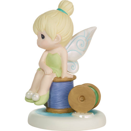 Tinkerbell on Spool of Thread Precious Moments