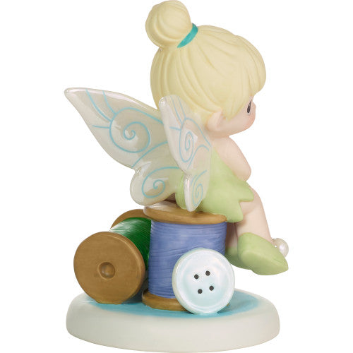 Tinkerbell on Spool of Thread Precious Moments