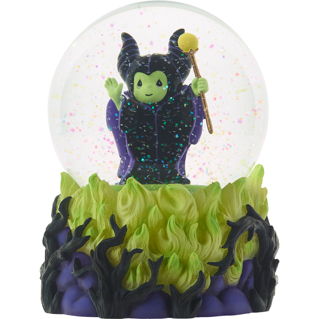 Maleficent Musical Snow Globe Disney Precious Moments