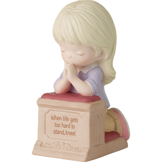 When Life Gets Too Hard..Precious Moments Blonde Girl Figurine