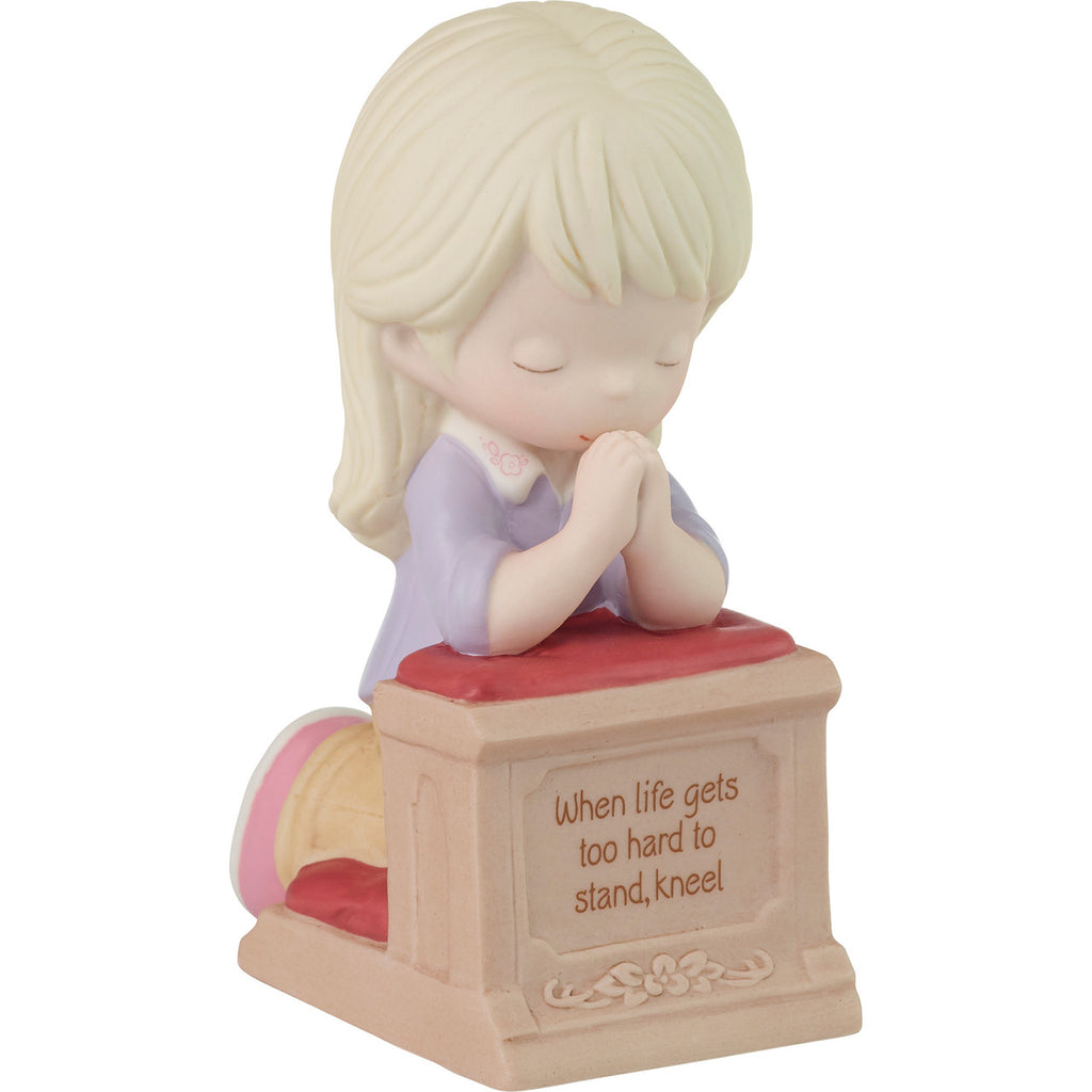 When Life Gets Too Hard..Precious Moments Blonde Girl Figurine