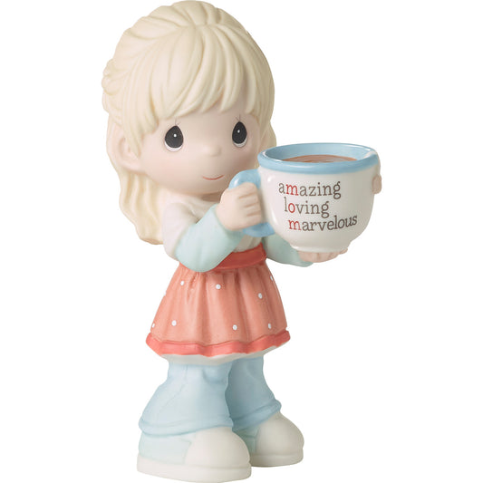 Mom, You're Amazing, Loving, Marvelous Blonde Girl Precious Moments Figurine