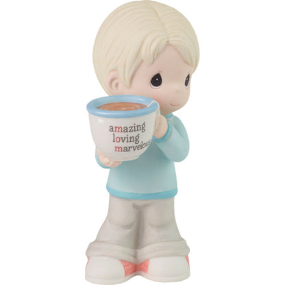 Mom, You're Amazing, Loving and Marvelous Blonde Boy Precious Moments Figurine