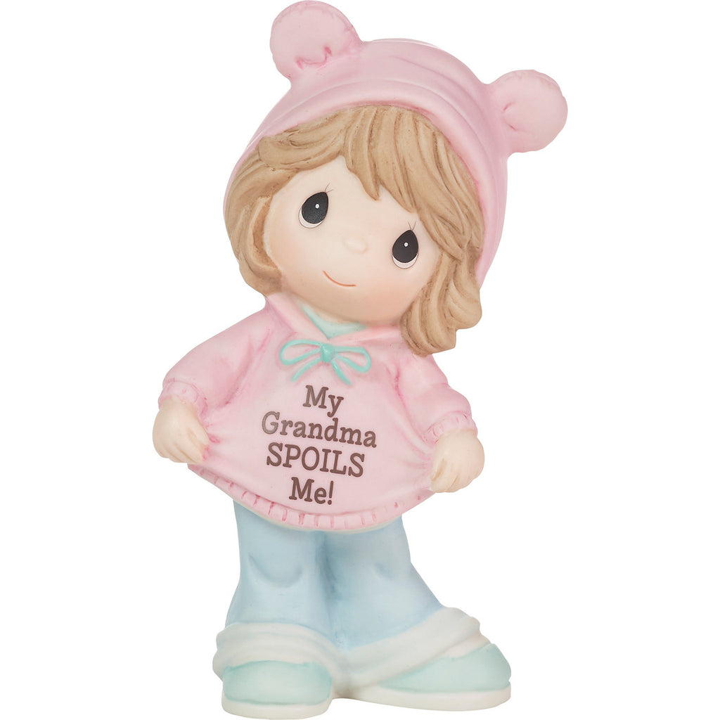 My Grandma Spoils Me Brunette Girl Precious Moments Figurine