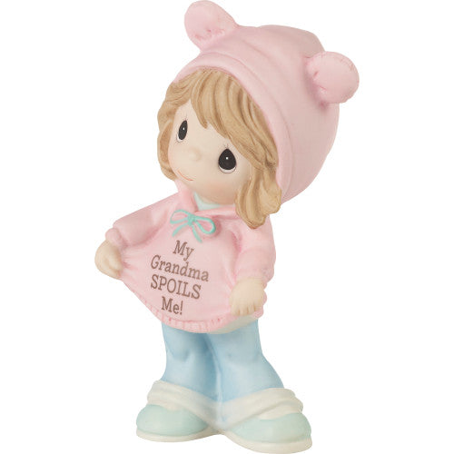 My Grandma Spoils Me Brunette Girl Precious Moments Figurine