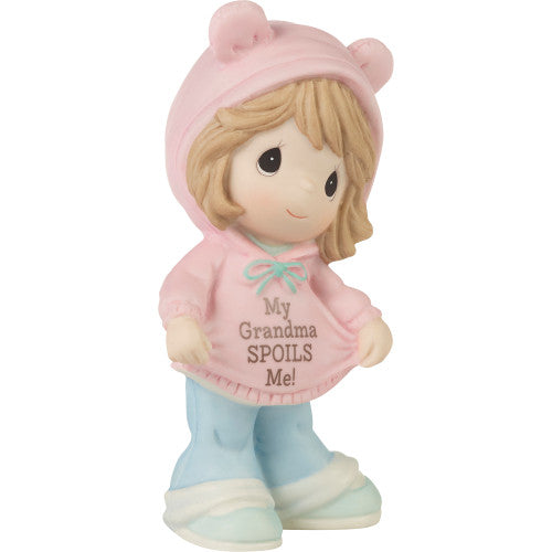My Grandma Spoils Me Brunette Girl Precious Moments Figurine