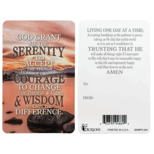 Serenity Prayer Pocketcard