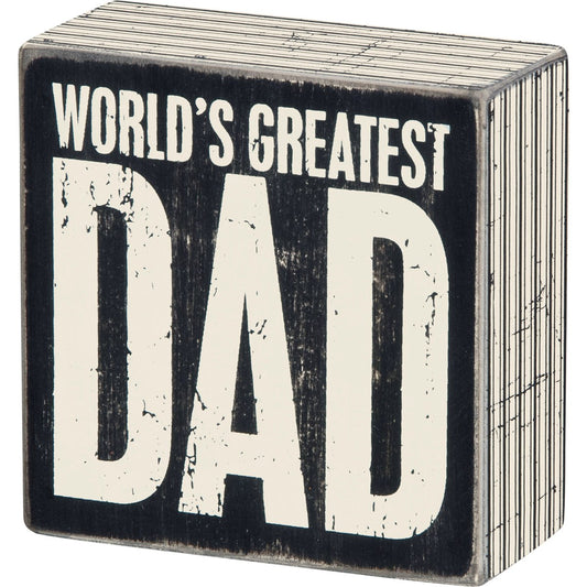 Box Sign - Greatest Dad